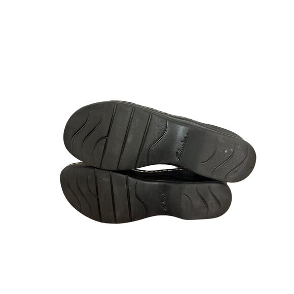 Clarks Size 10  Strappy Stylist Summer Comfy Casual Chic Slip On Sandals White - Picture 12 of 13